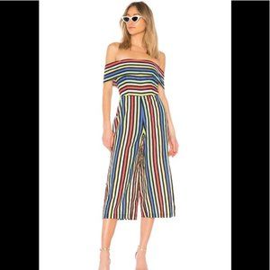 House of Harlow 1960 x REVOLVE Hugh Jumpsuit in Colmar Rainbow Stripe XS